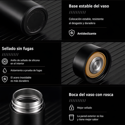Termo Inteligente con Pantalla LED