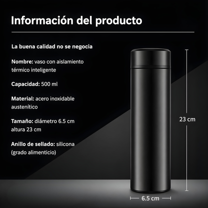Termo Inteligente con Pantalla LED