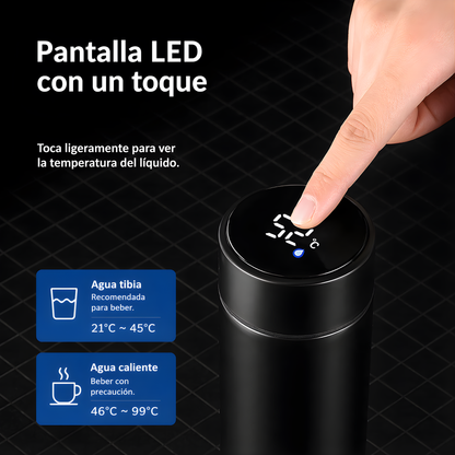 Termo Inteligente con Pantalla LED